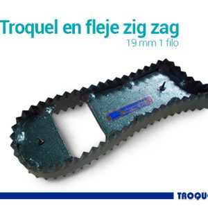 Troqueles en zigzag o moreteado